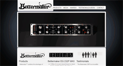 Desktop Screenshot of bettermaker.eu
